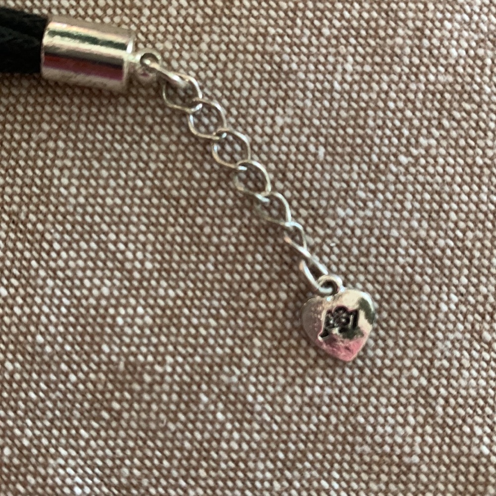 Aeropostale multi strand "K" Charm Bracelet black cord - perfect add to a bundle - Picture 5 of 7